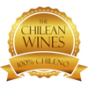 Logo ChileanWines, 100% Chileno. Es una medalla dorada, emblema de nuestra marca y que destaca la selección de vinos y productos que estamos haciendo desde el 2016 llevando vinos y mucho más. Historia, Sentimientos, Vinos y regalos exclusivos 